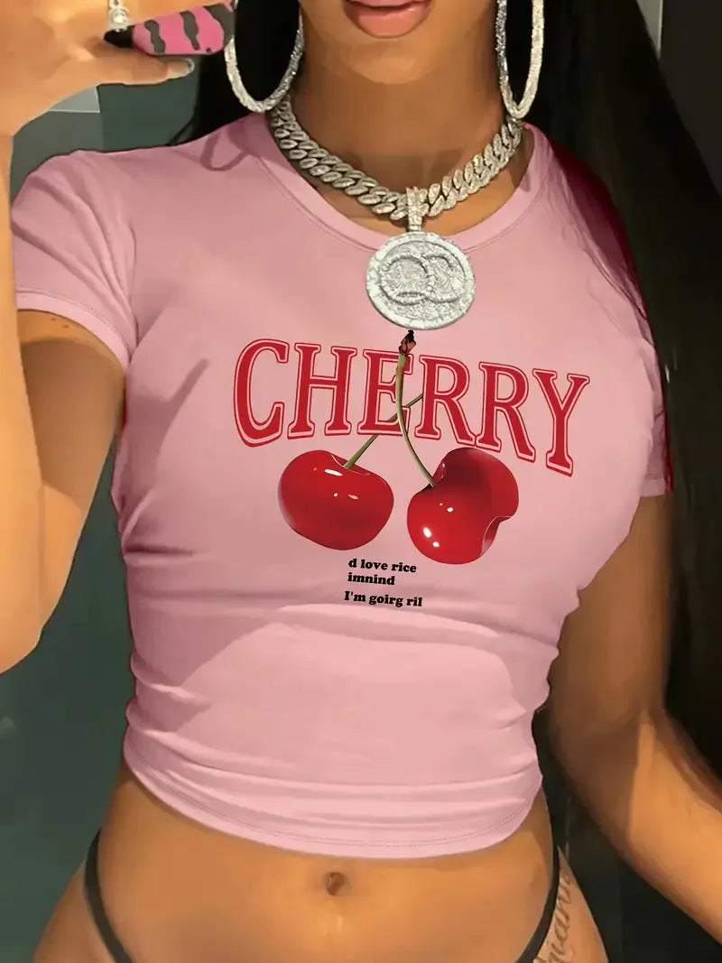 CHERRY CROP TOP