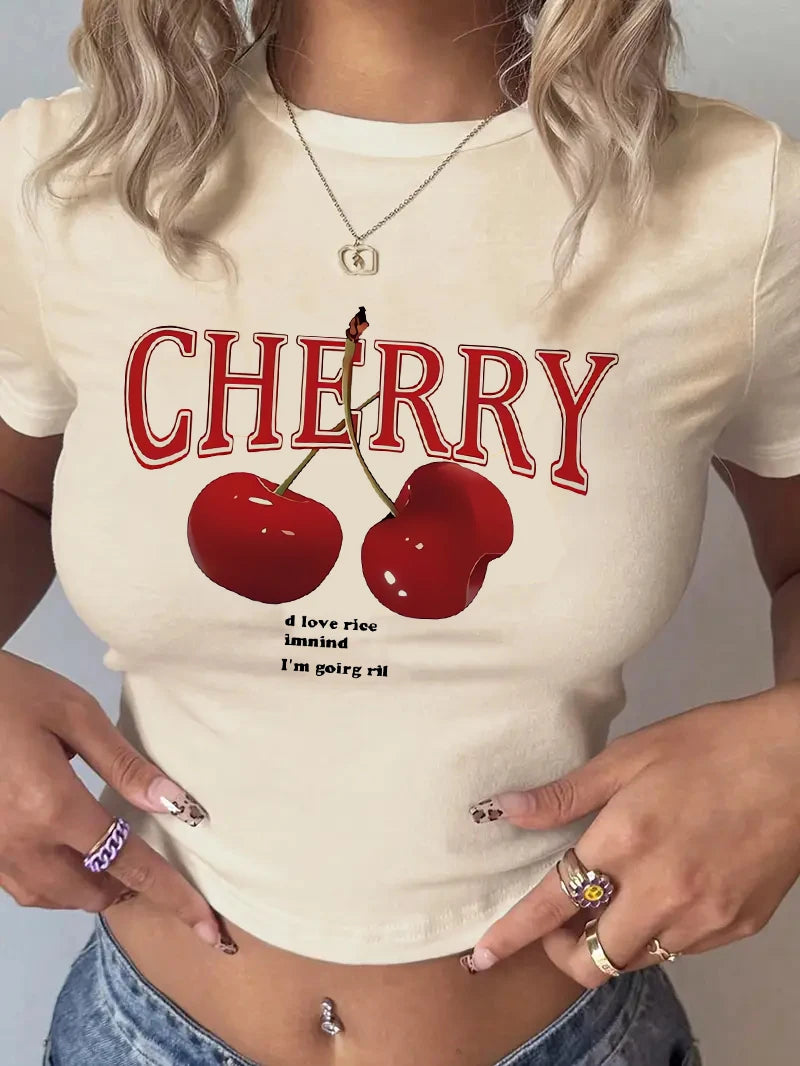 CHERRY CROP TOP