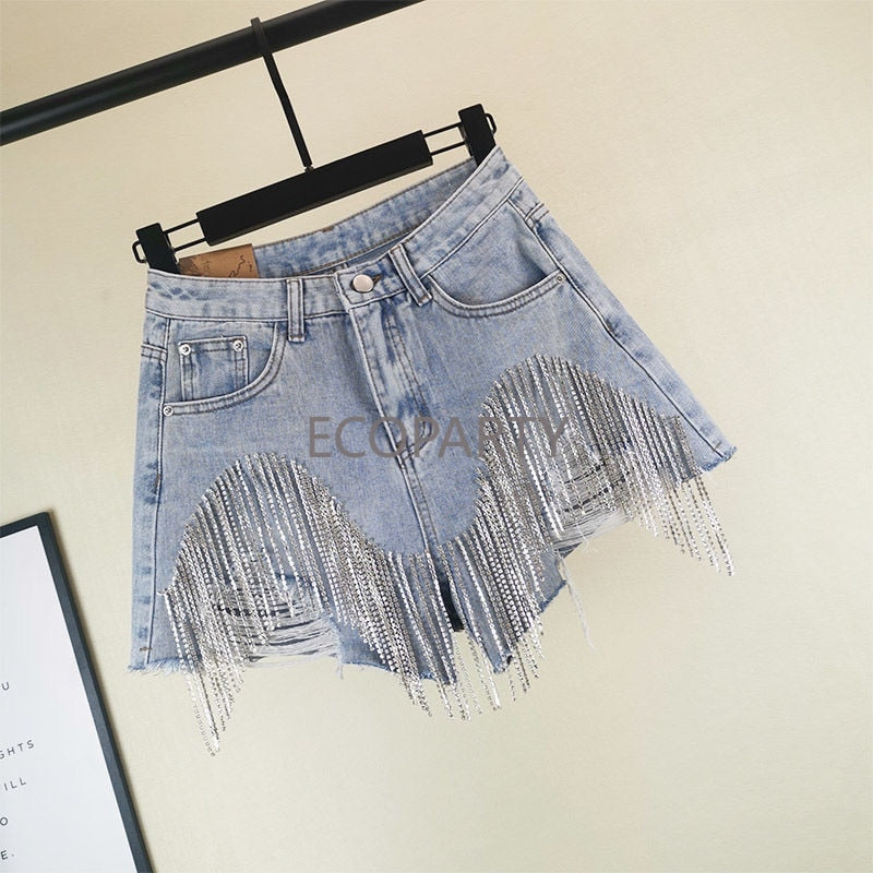 DAZZLE JEAN SHORTS