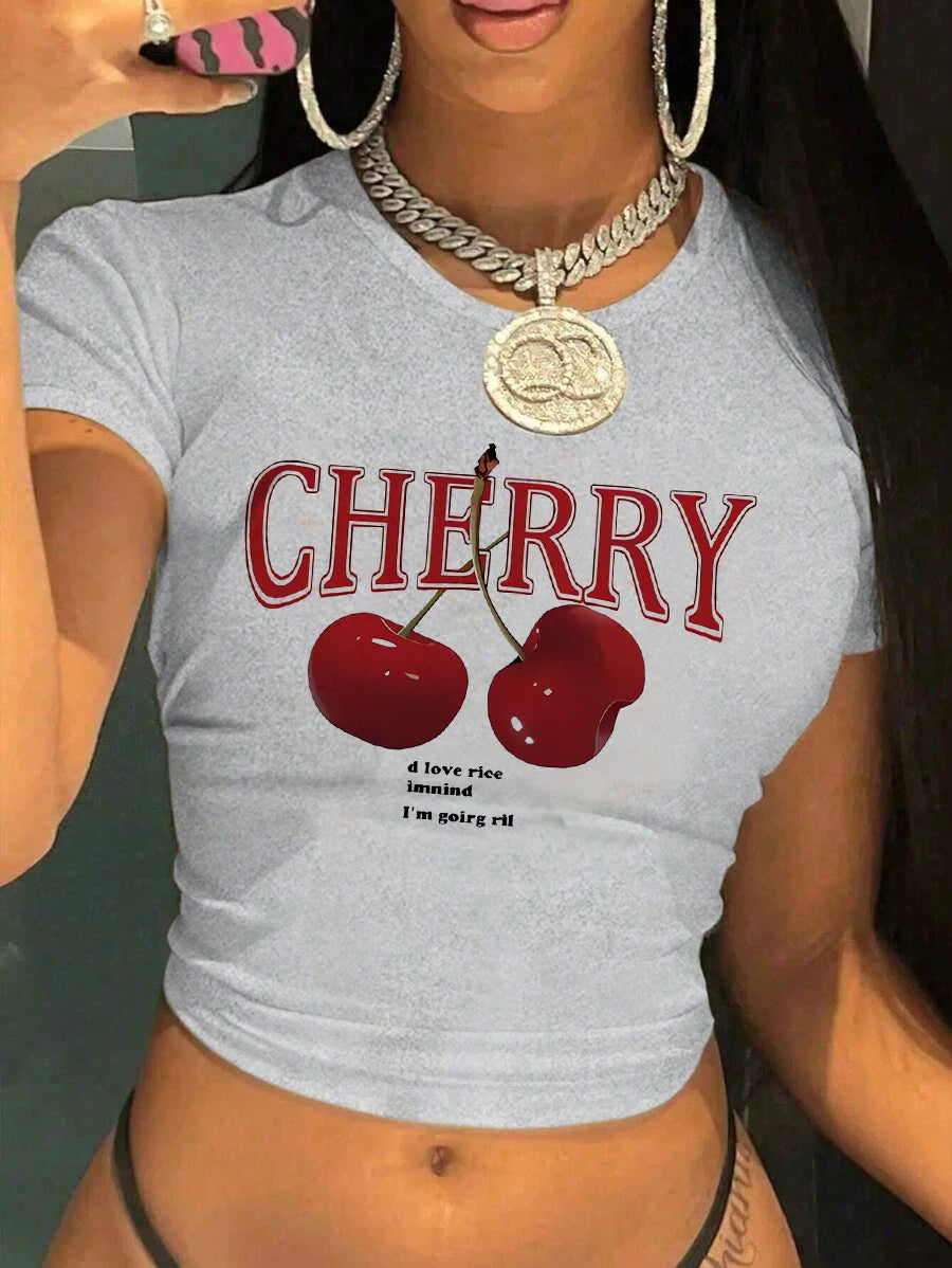 CHERRY CROP TOP